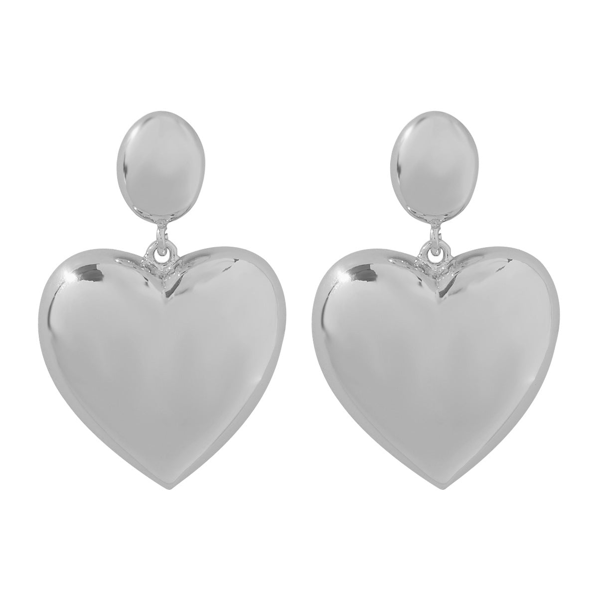 Wholesale Glossy Love Alloy Earrings
