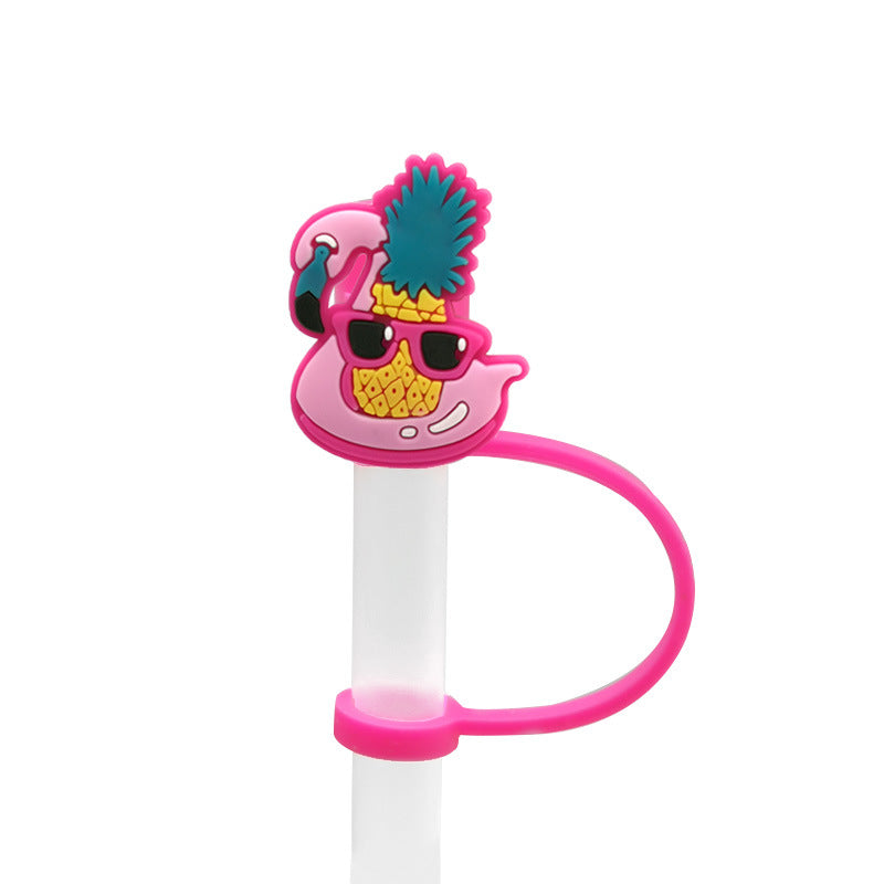 Wholesale 20PCS PVC Cute Animal Straw Tube Cap