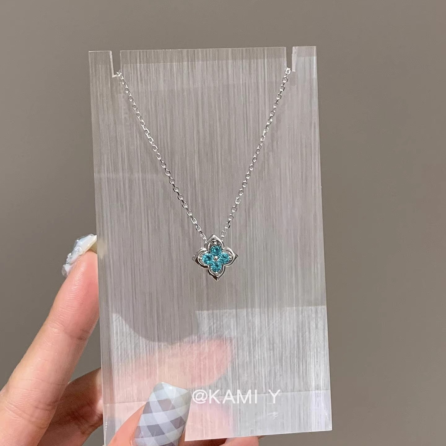 Wholesale Summer coolness detachable two-piece clover necklace