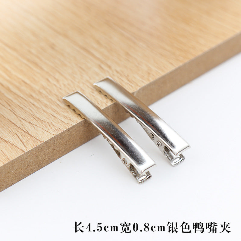 Wholesale 30pcs/pack Handmade Cream Glue DIY Word Clip Hairpin Material Package Accessories