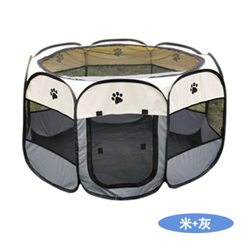 Wholesale Closed Pet Wire Storage Oxford Cloth Octagonal Cage