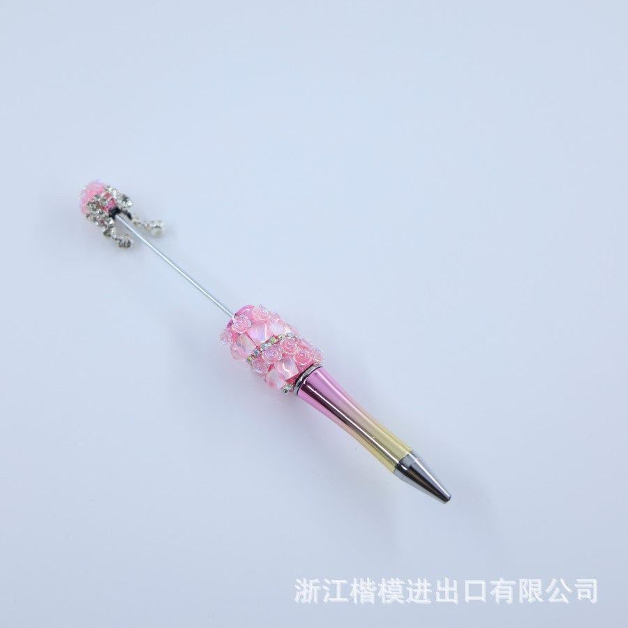 Wholesale Popular DIY Pearl Flower Beadable Pen