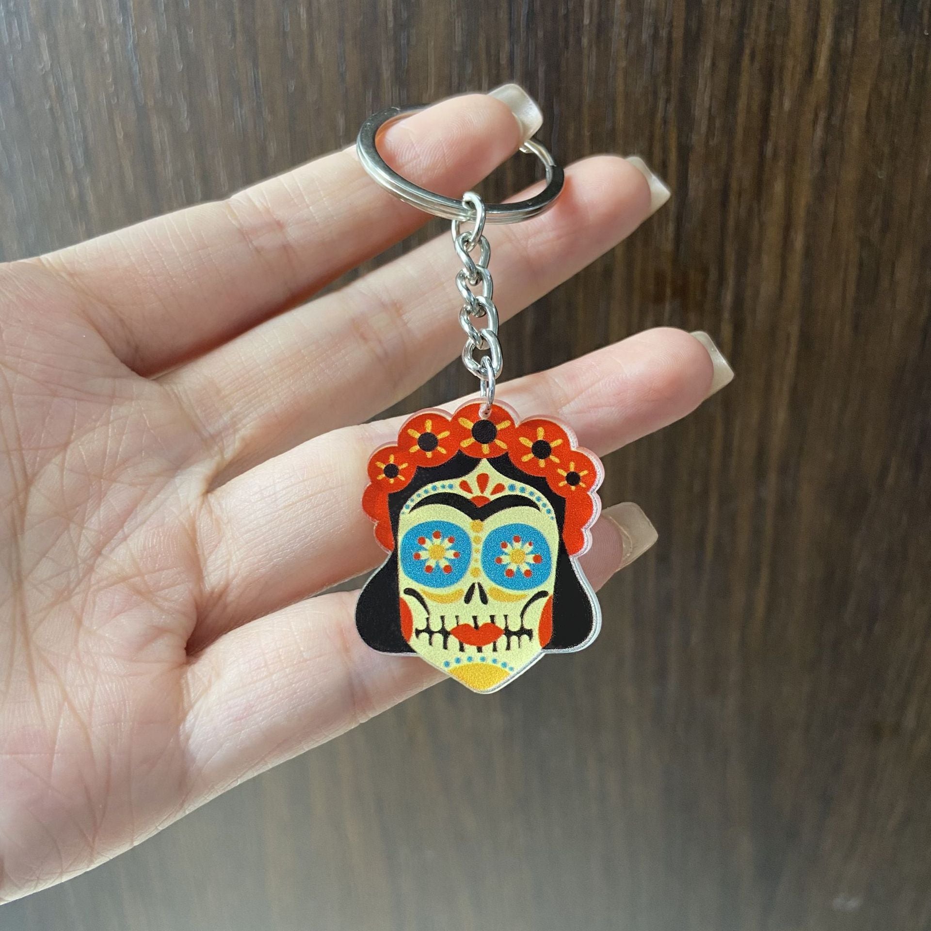Wholesale Colorful Cartoon Acrylic Carnival Party Keychain Pendant Bag Charm Boutique Resale