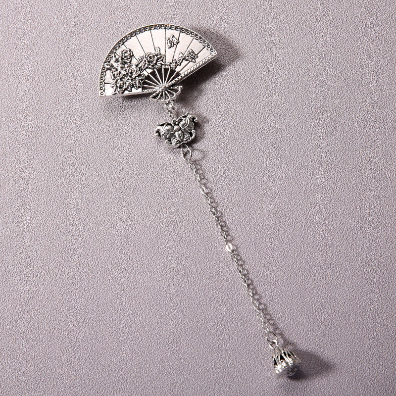 Wholesale Bell Tassel Chinese Style Plum Blossom Fan Cheongsam Pendant