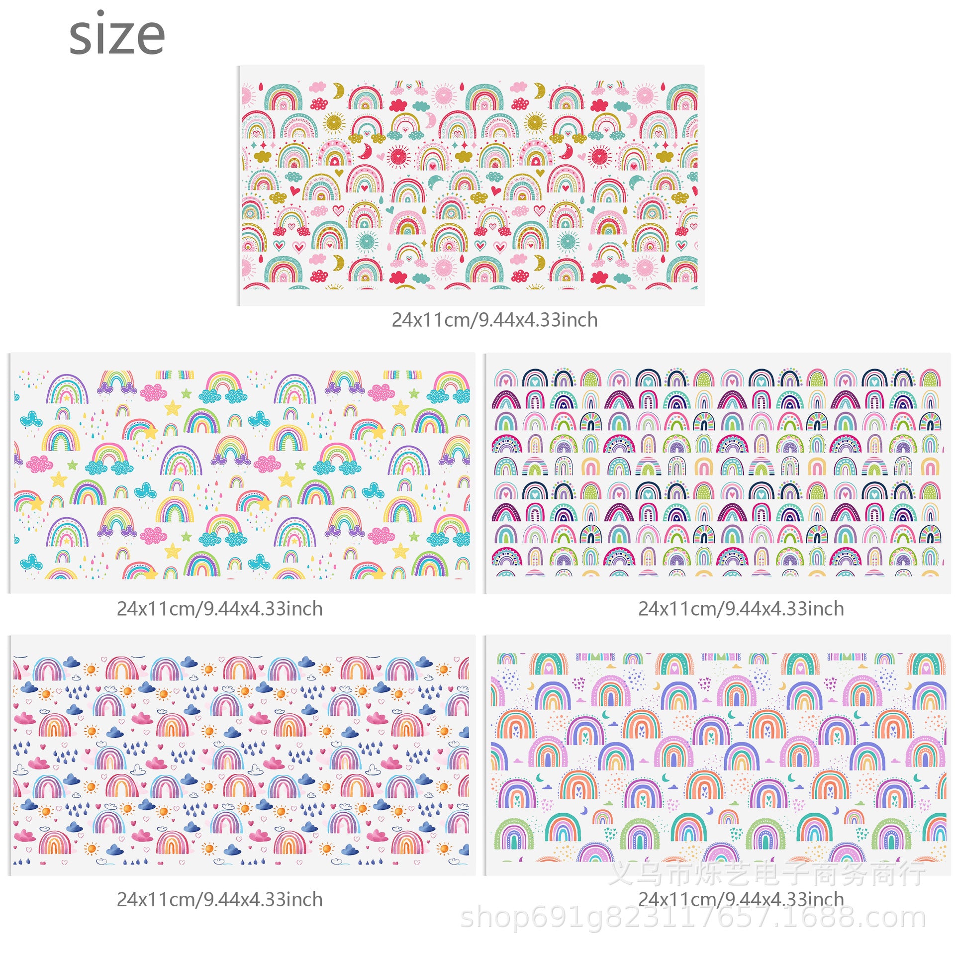 Wholesale Bow Text Love 16oz Cup UV DTF Wraps