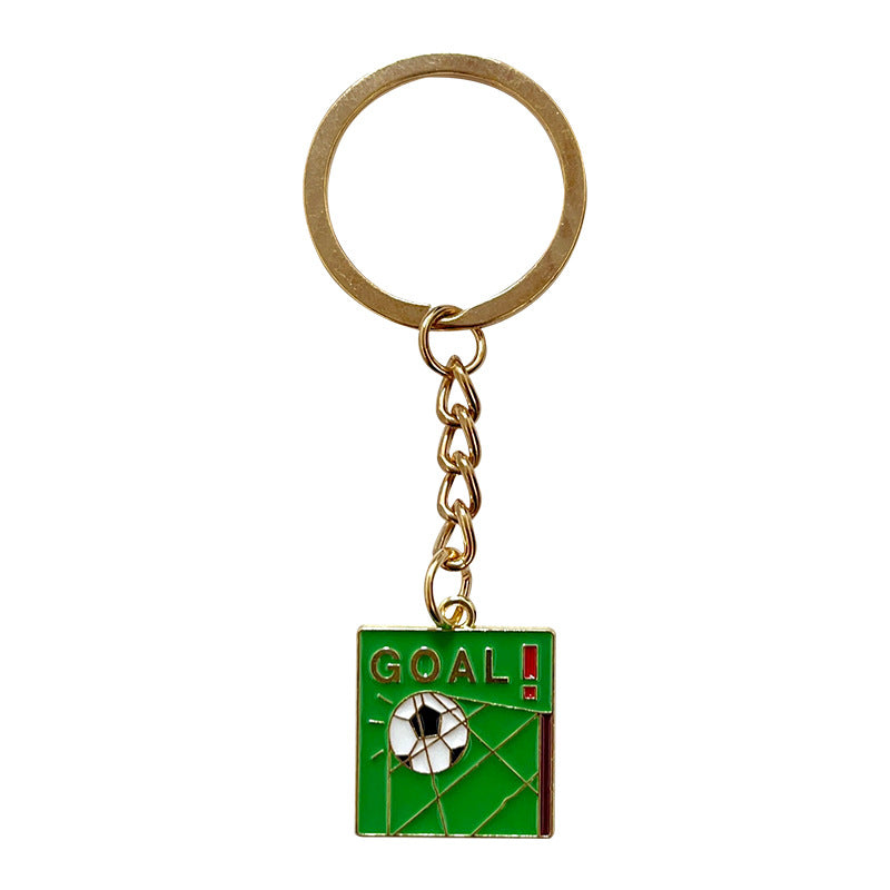 Wholesale Football Sports Series Commemorative Metal Keychain
