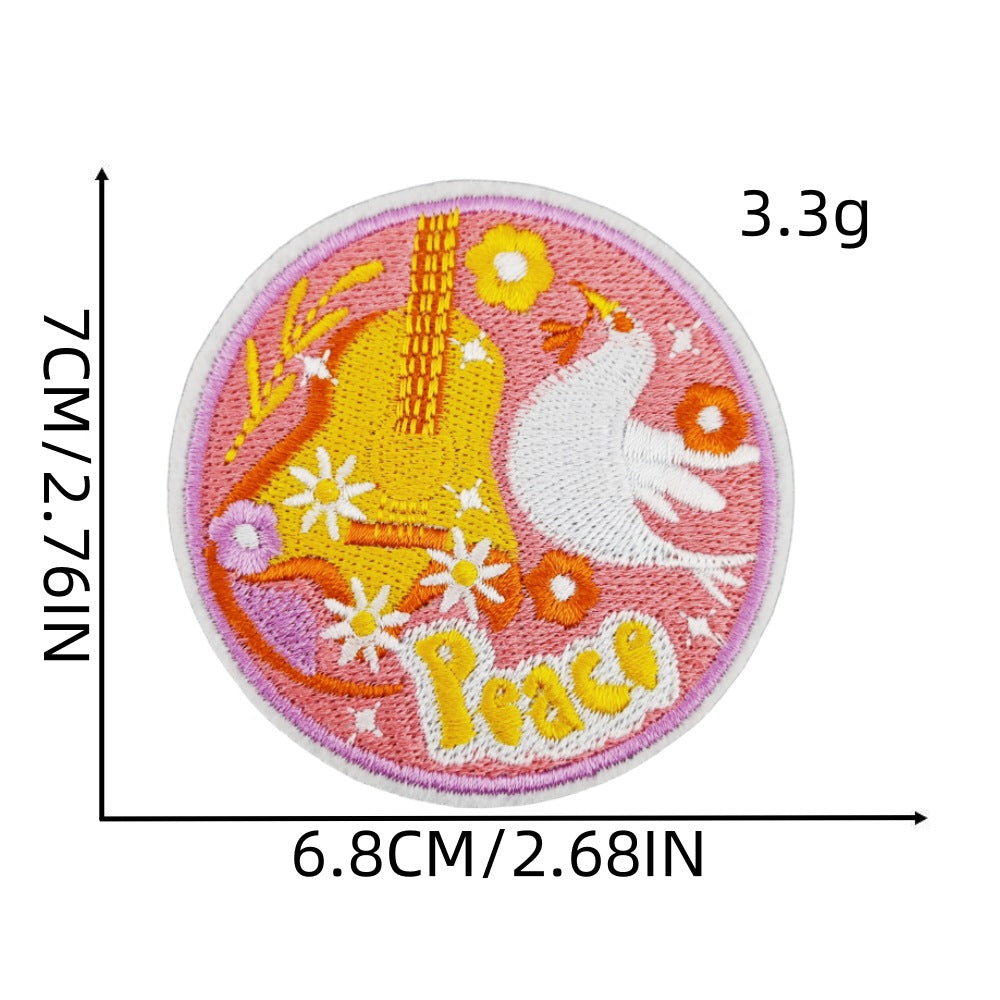 Wholesale Trendy Embroidered Hippie Patch Decorative Accent For Bags DIY Craft Supply Resale