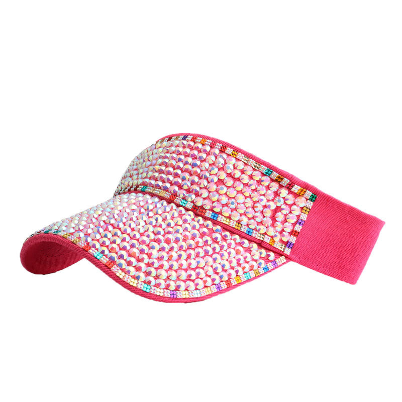 Wholesale Diamond-encrusted Empty Top Hats Colorful Diamond Point Diamond Hats