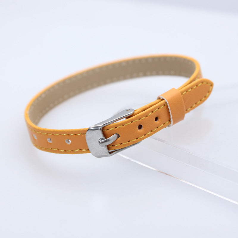 Wholesale  8mm imitation leather car line wrist strap