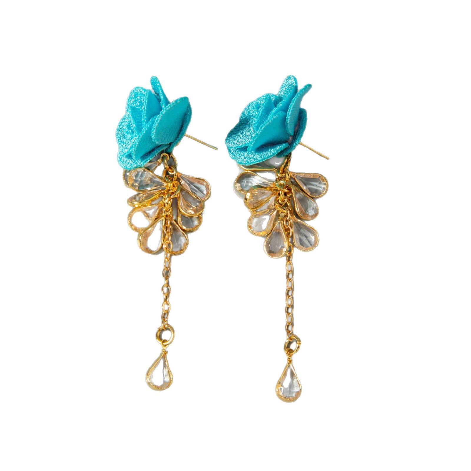 Wholesale Long tassel flower Valentine' s Day earrings