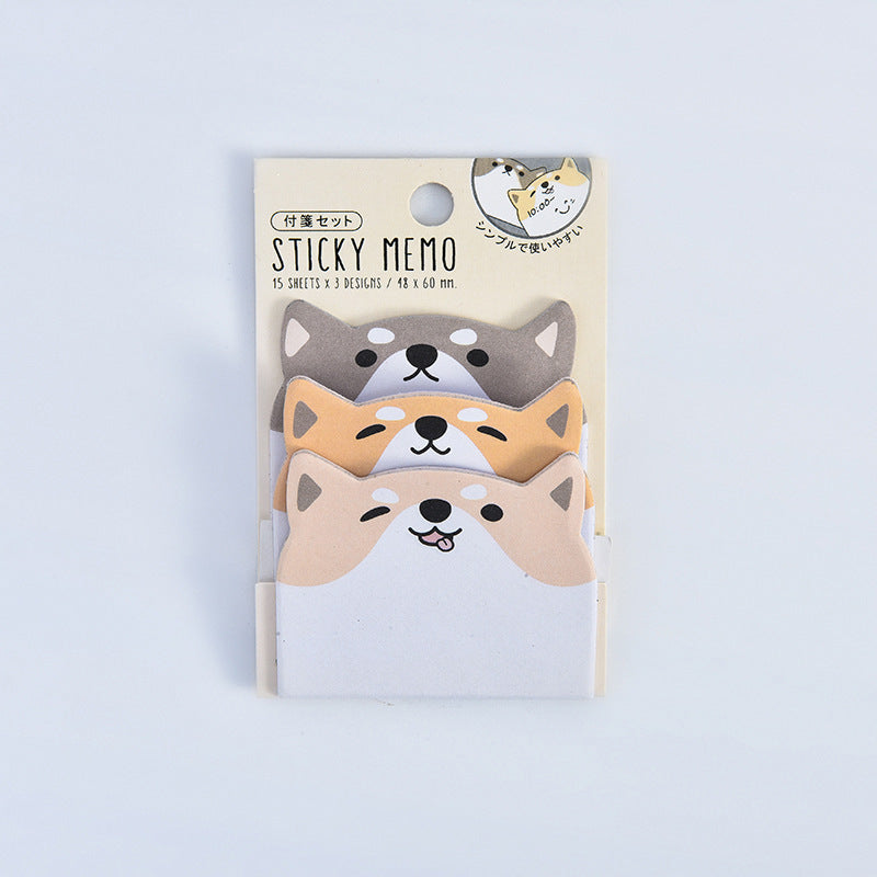 Wholesale 10pcs Cartoon Cute Creative Student Sticky Notes