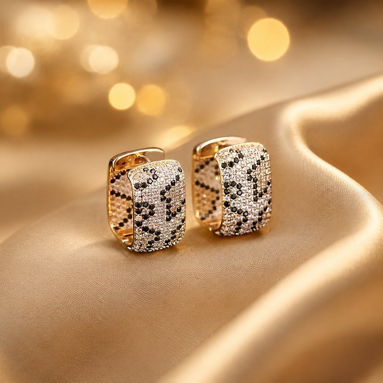 Wholesale Trendy U Shaped Zircon Earrings Alloy Silver White Women S Boutique Resale