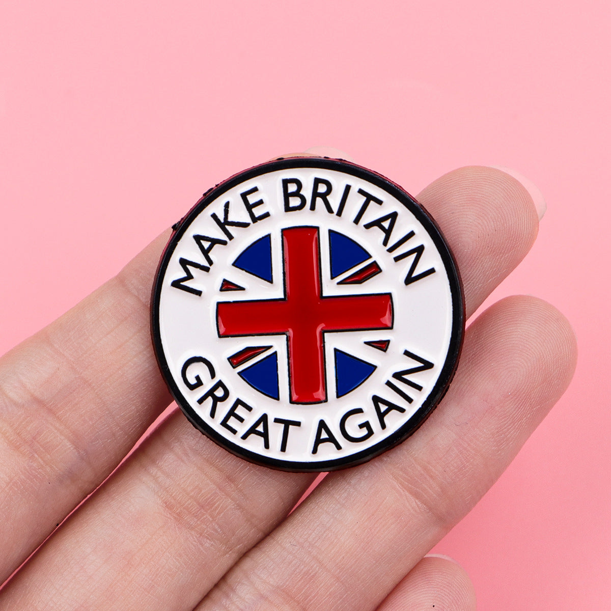 Wholesale Cartoon Metal Badge Creative English Letter Ornaments