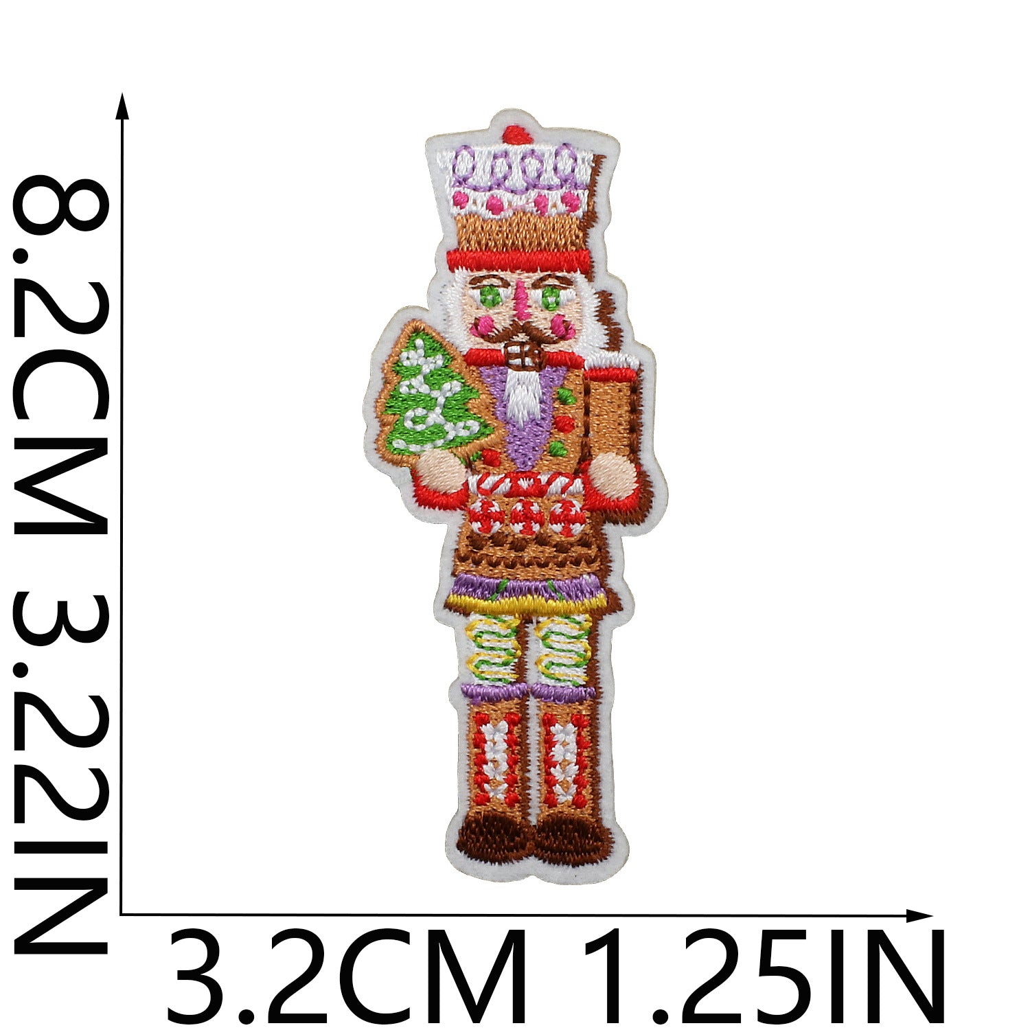 Wholesale Chic Polyester Embroidered Iron On Nutcracker Patch For Clothing Bags DIY Craft Accessory OLY Exclusive
