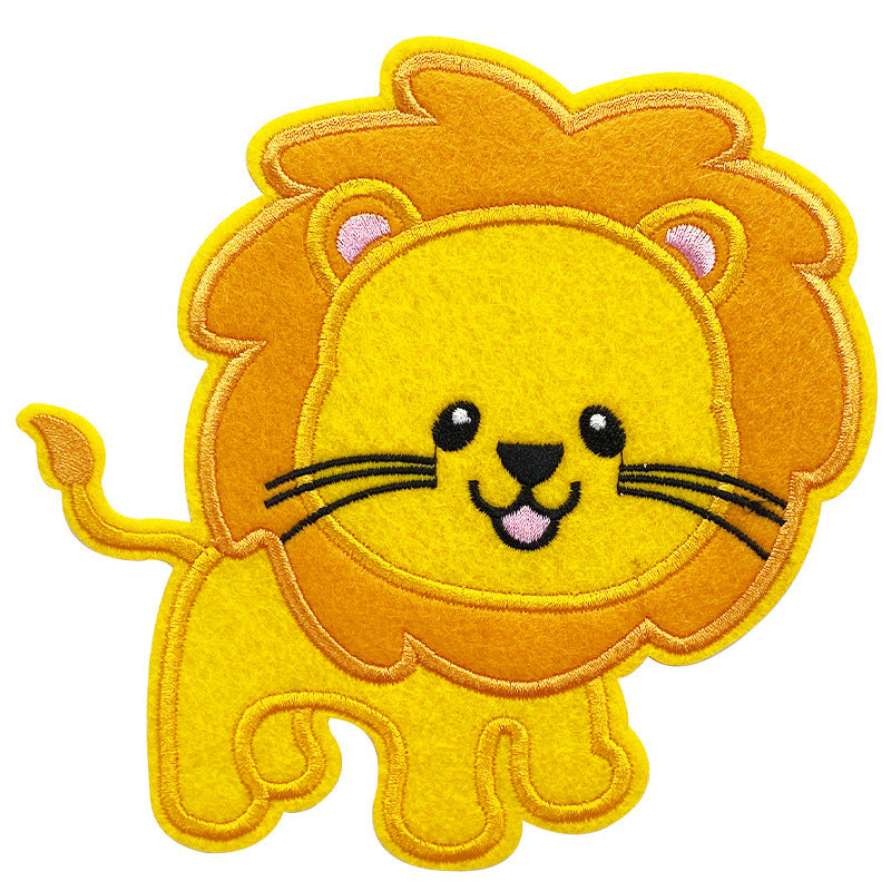Wholesale Cartoon embroidery clothing decoration large patch cloth stickers