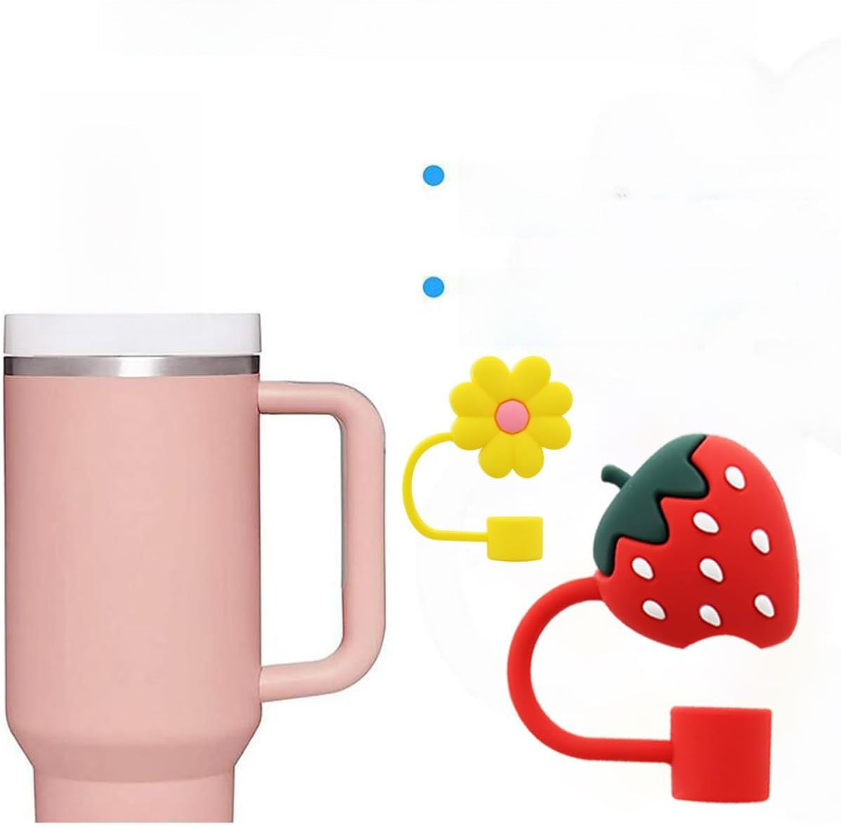 Wholesale 6pcs/pack set of 10mm silicone straw plugs