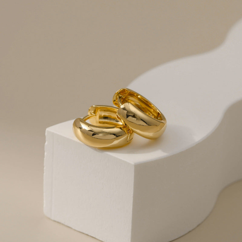 Wholesale Ring Copper Plated 18K Gold Earrings