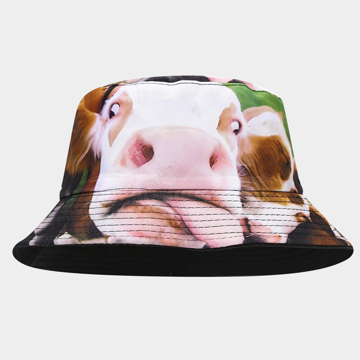 Wholesale Fashion Heat Transfer Large Pattern Double-sided Sun Visor Bucket Hat