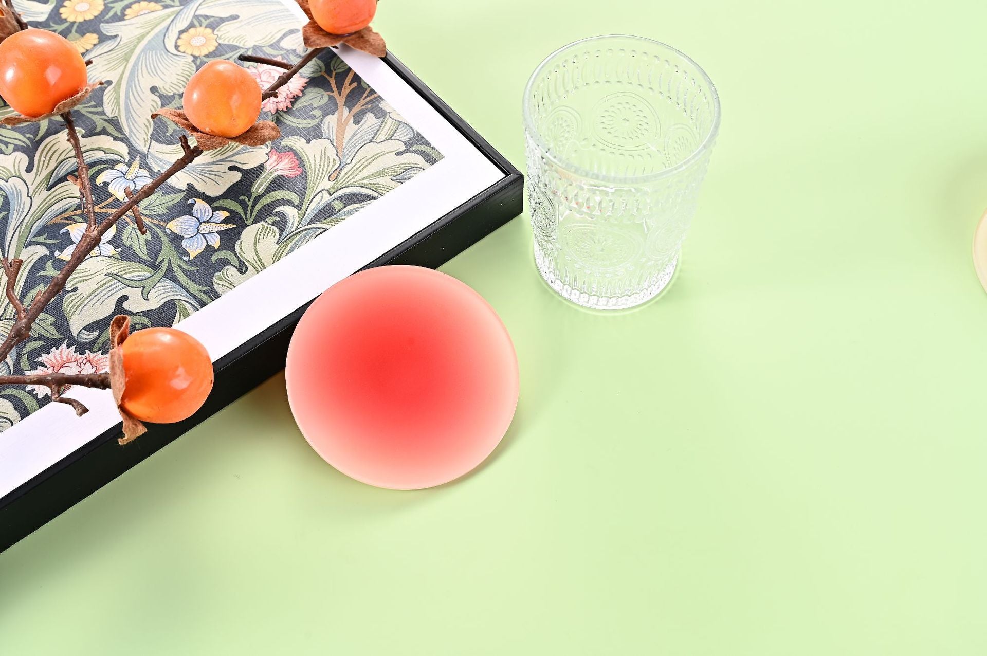 Wholesale Transparent acrylic colored desktop insulation and anti scalding cup mat