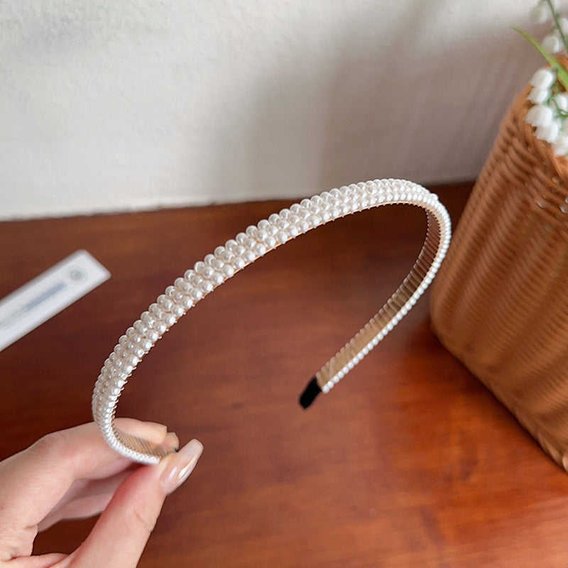 Wholesale Retro and high-end summer all-match pearl headband