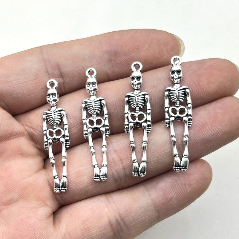 Wholesale Skull Pendant Charms Zinc Alloy Skeleton Earring DIY Jewelry Accessory For  Party Fashion Accessory Boutique Resale