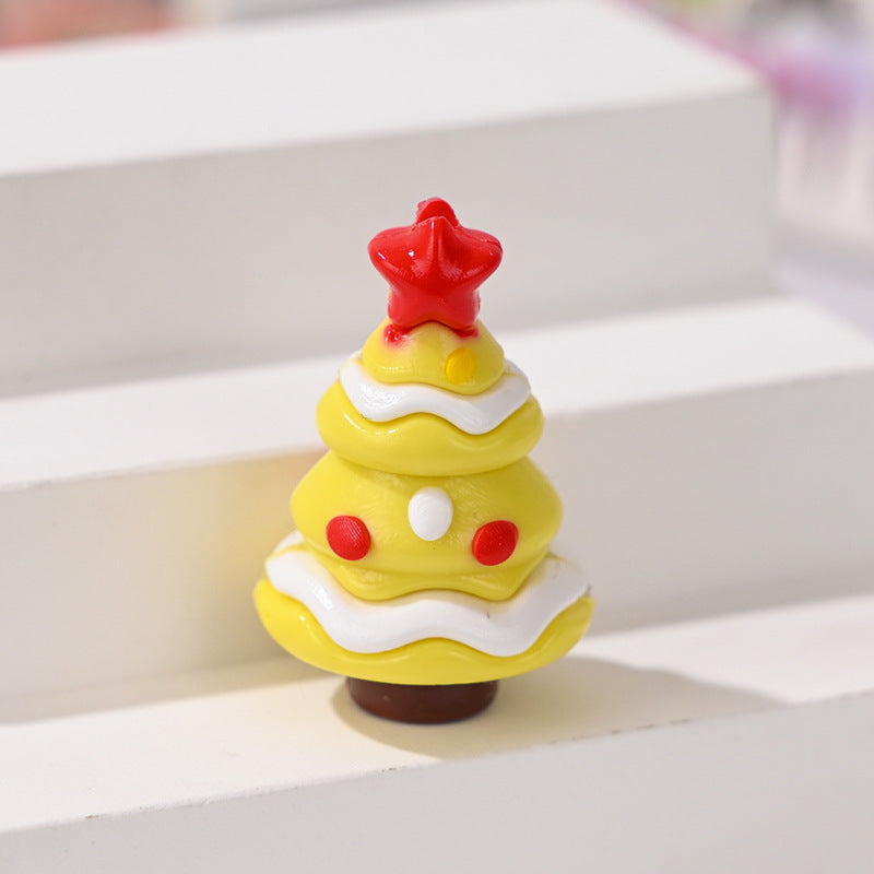 Wholesale 10pcs/pack  Colorful Christmas Tree Beads  3D Focal Beads