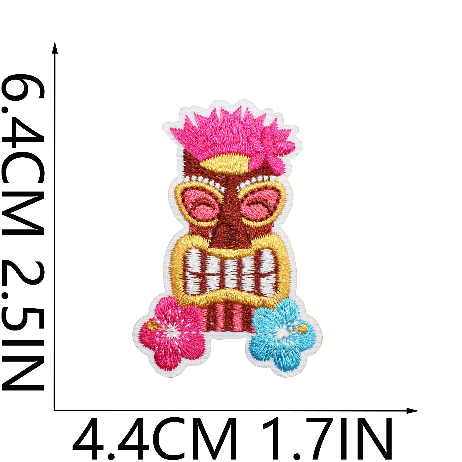 Wholesale Trendy Hawaiian Tropical Embroidered Patch With Flamingo Palm Tree Pineapple Clothing DIY Accessory Resale