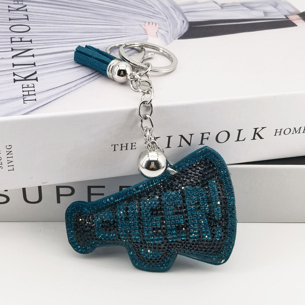 Wholesale 4pcs diamond-encrusted English letter CHEER key chain