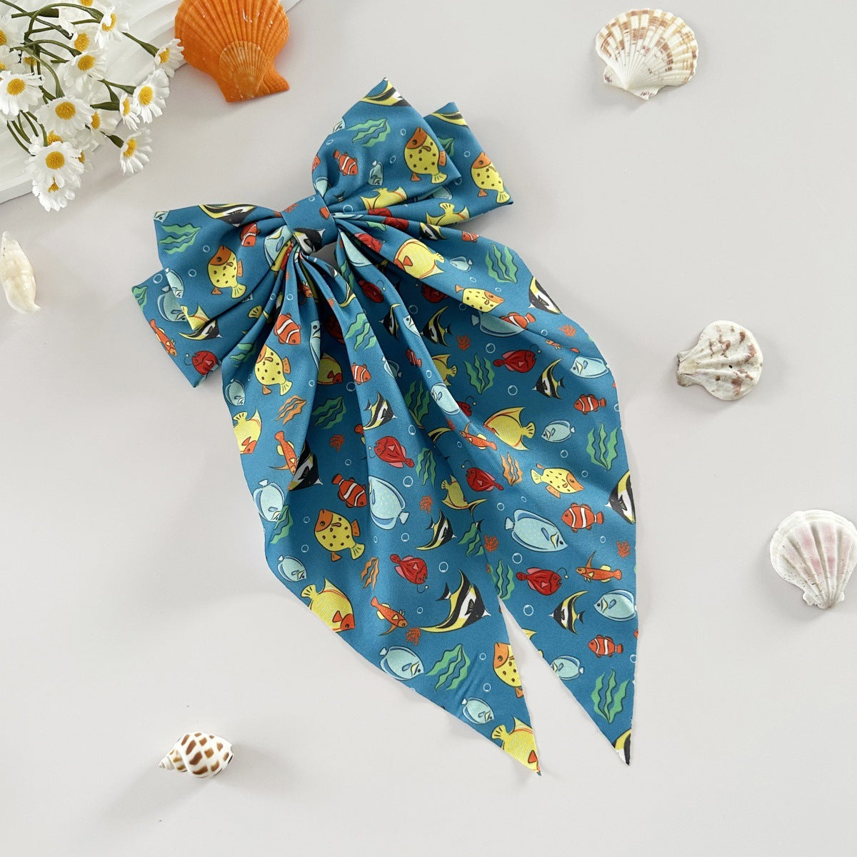 Wholesale Turtle Hairpin Holiday Style Bow Streamer Spring Clip