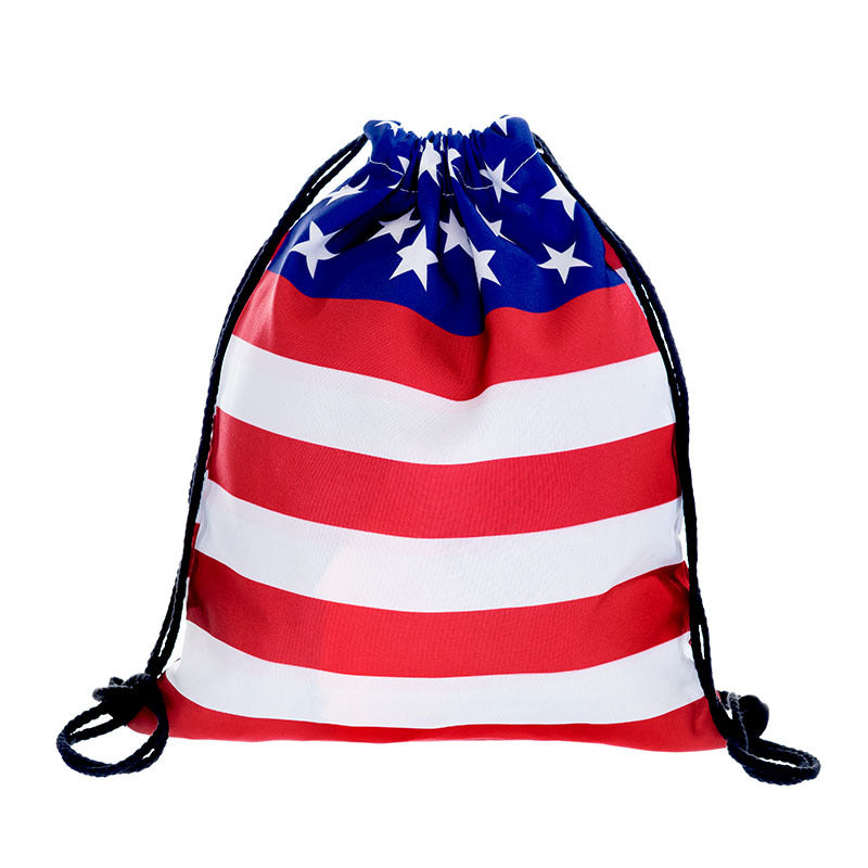 Wholesale Independence Day Oxford Drawstring Bags