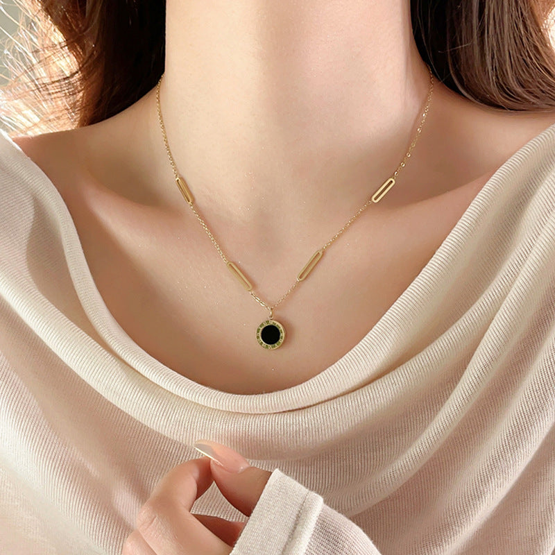 Wholesale Titanium Steel Women's Woolen Chain Autumn and Winter All-match Accessories