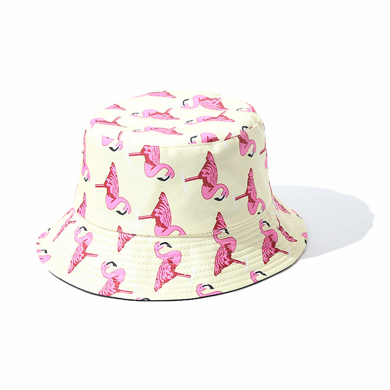 Wholesale Flamingo Print Polyester Bucket Hat