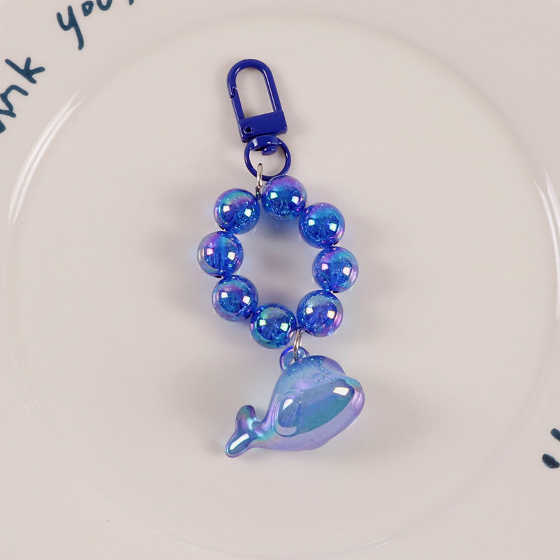 Wholesale Resin Whale Beads Keychain