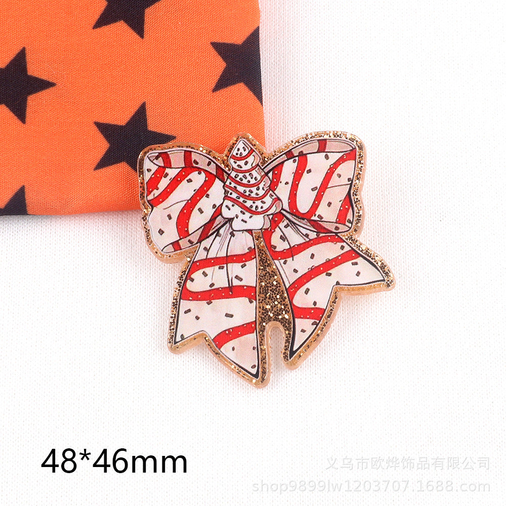 Wholesale 10pcs/pack Cute Cartoon Christmas Ornaments with Acrylic