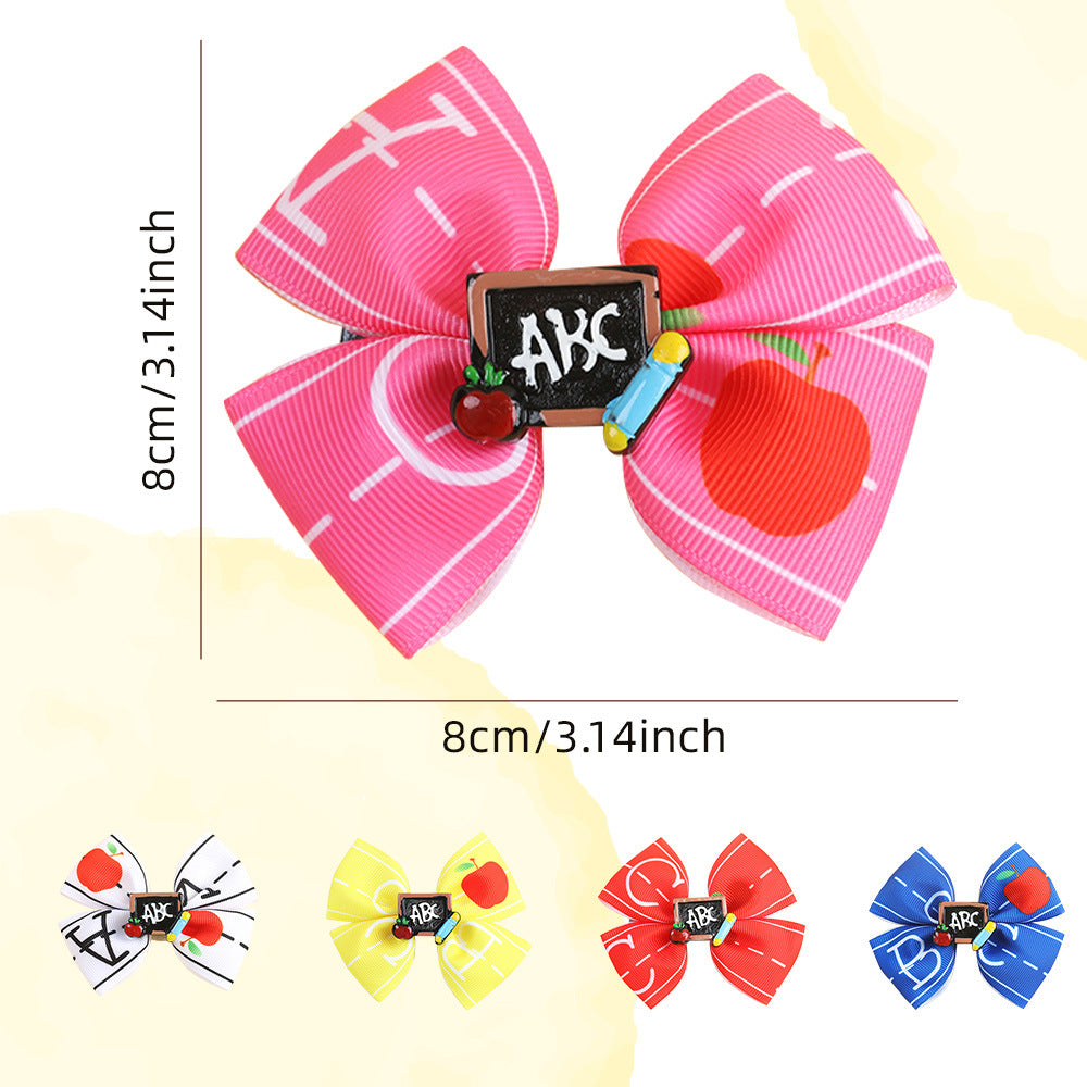Wholesale Children' s Bow Hairpin Simple Versatile Hair Accessory Back-To-School Season