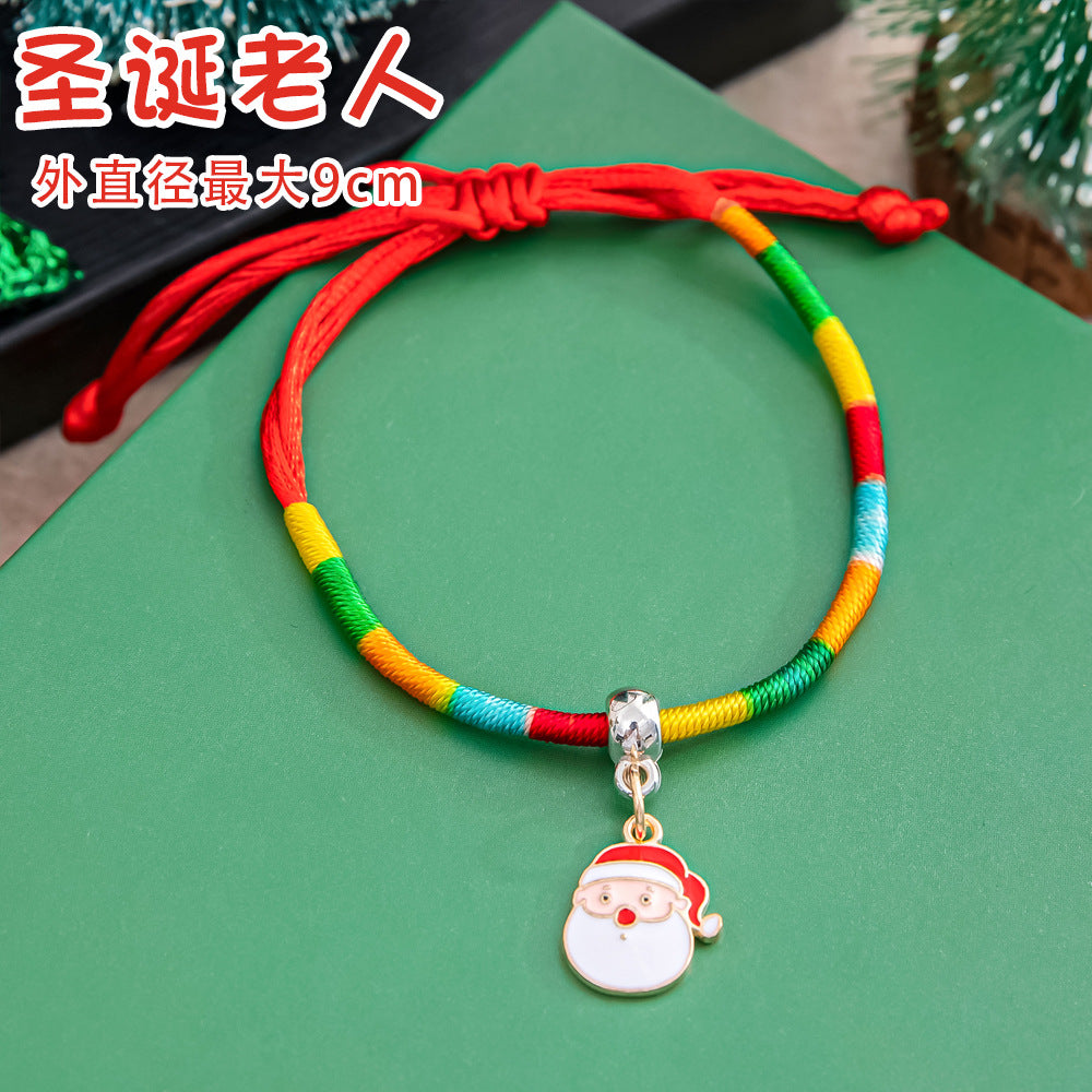 Wholesale Christmas colorful bracelet Christmas braided bracelet