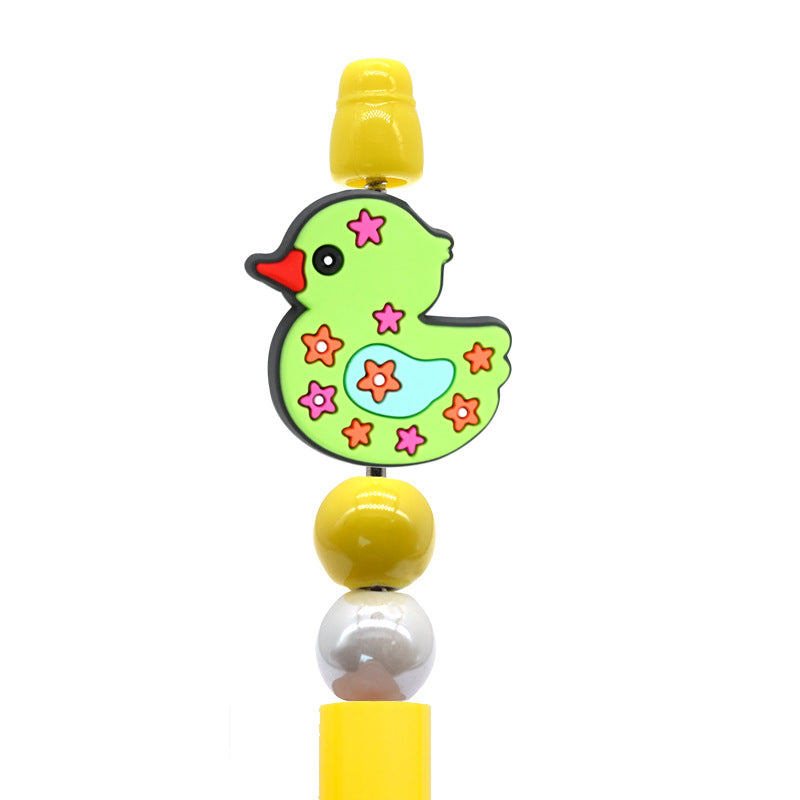 Wholesale Random  100pcs/pack  Cartoon Duck Beads  Focal Beads