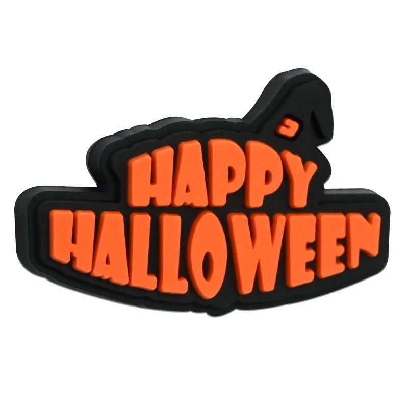 Wholesale Random 100pcs/pack  Cartoon Halloween Series PVC Soft Focal Beads