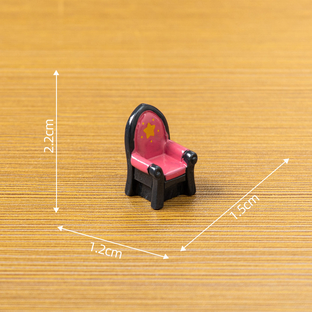 Wholesale Stylish  Miniature Table Chair Set Resin Dollhouse DIY Decor Party Resale