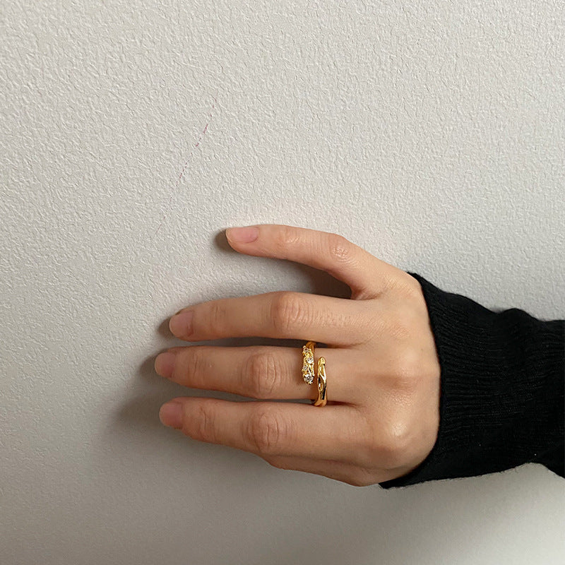 Wholesale Brass Micro Inlaid Zircon Rings