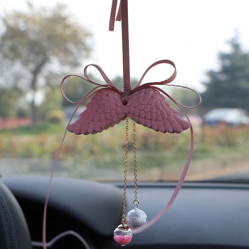 Wholesale Angel Wings Car Fragrance Expanding Stones Pendant