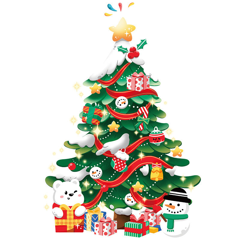 Wholesale Christmas Decoration Stickers Gold Large Size
