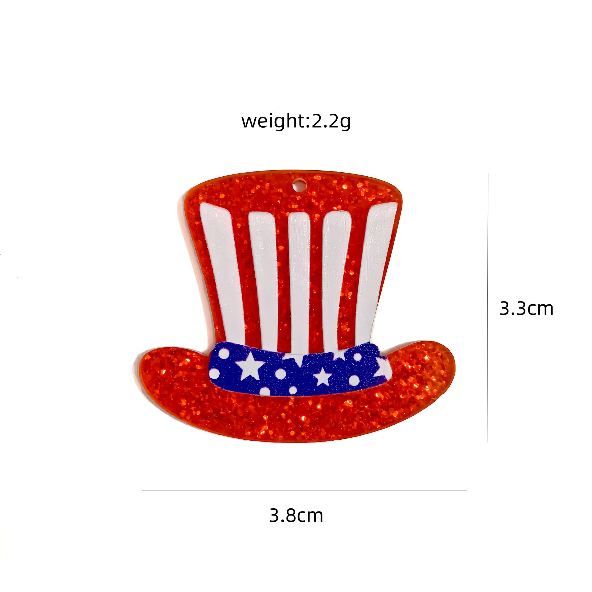 Wholesale 10pcs Independence Day Acrylic Earrings DIY Earring Accessories