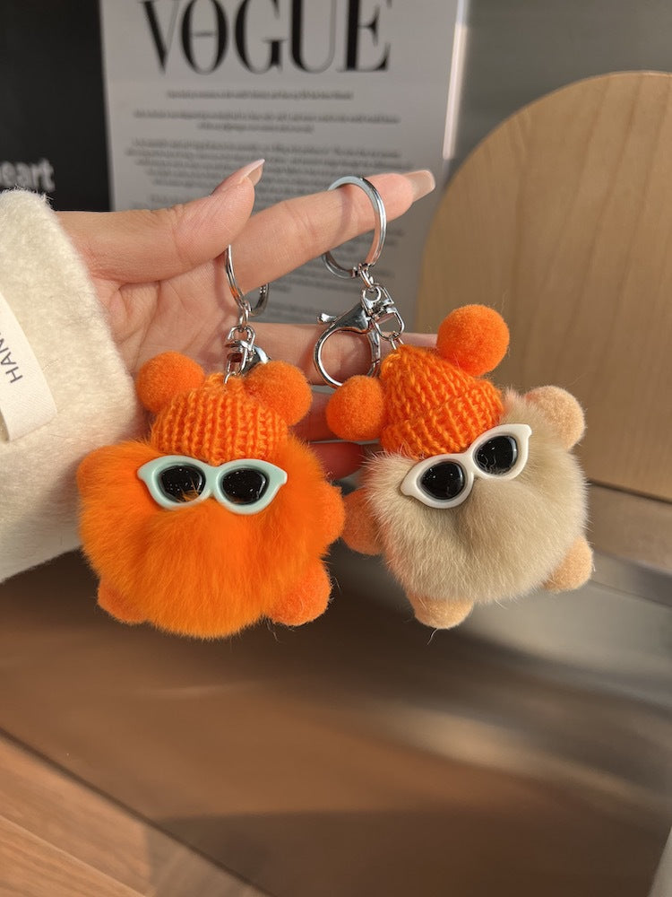 Wholesale Cartoon Doll Plush Ball Keychain