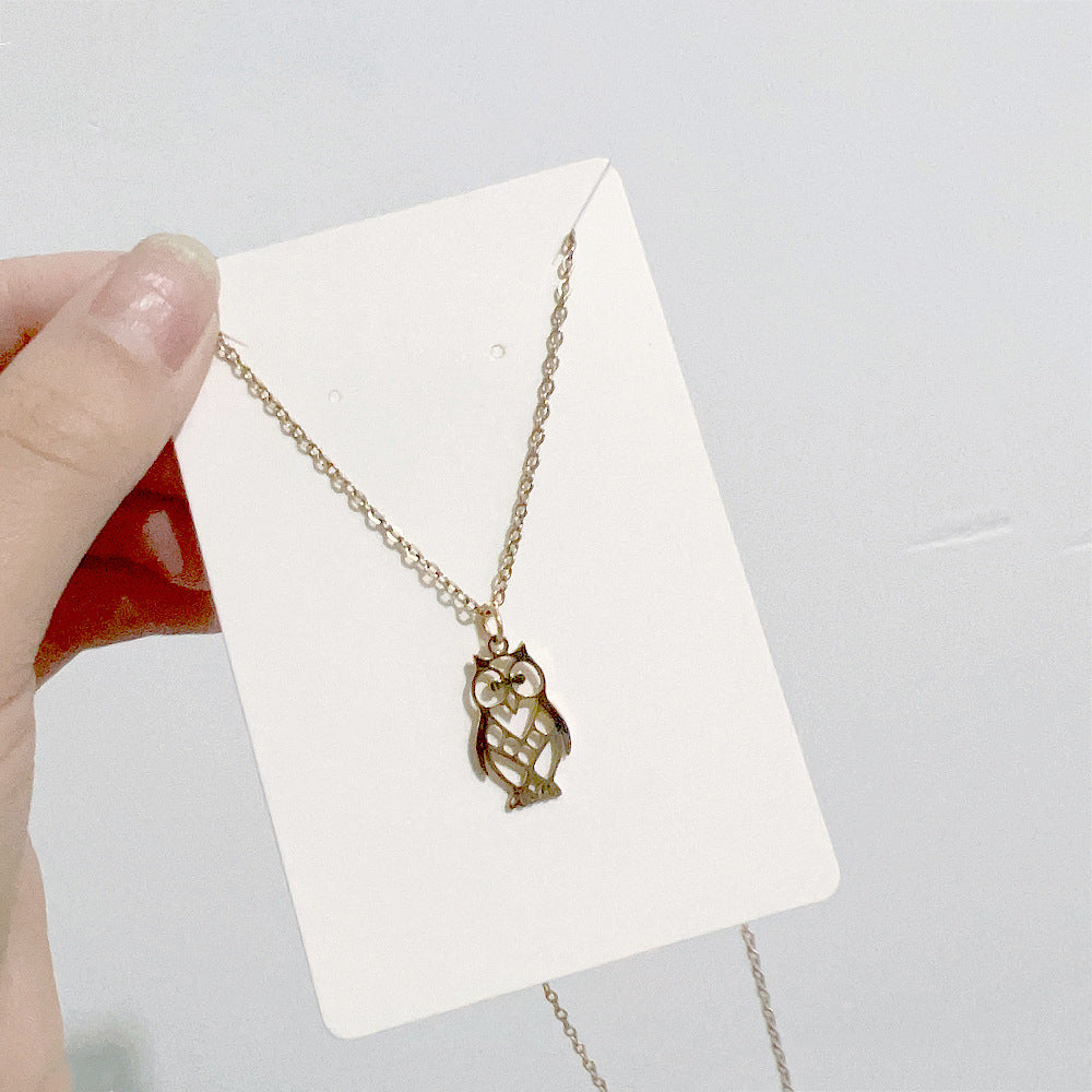 Wholesale Christmas Series Titanium Steel 18K Gold Necklace Clavicle Chain