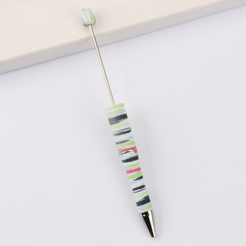 Wholesale Beadable Pens DIY for Beaded Cow Leopard Print Plastic Pen