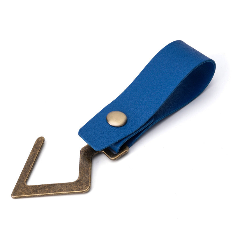 Wholesale Metal Hook Leather Keychain