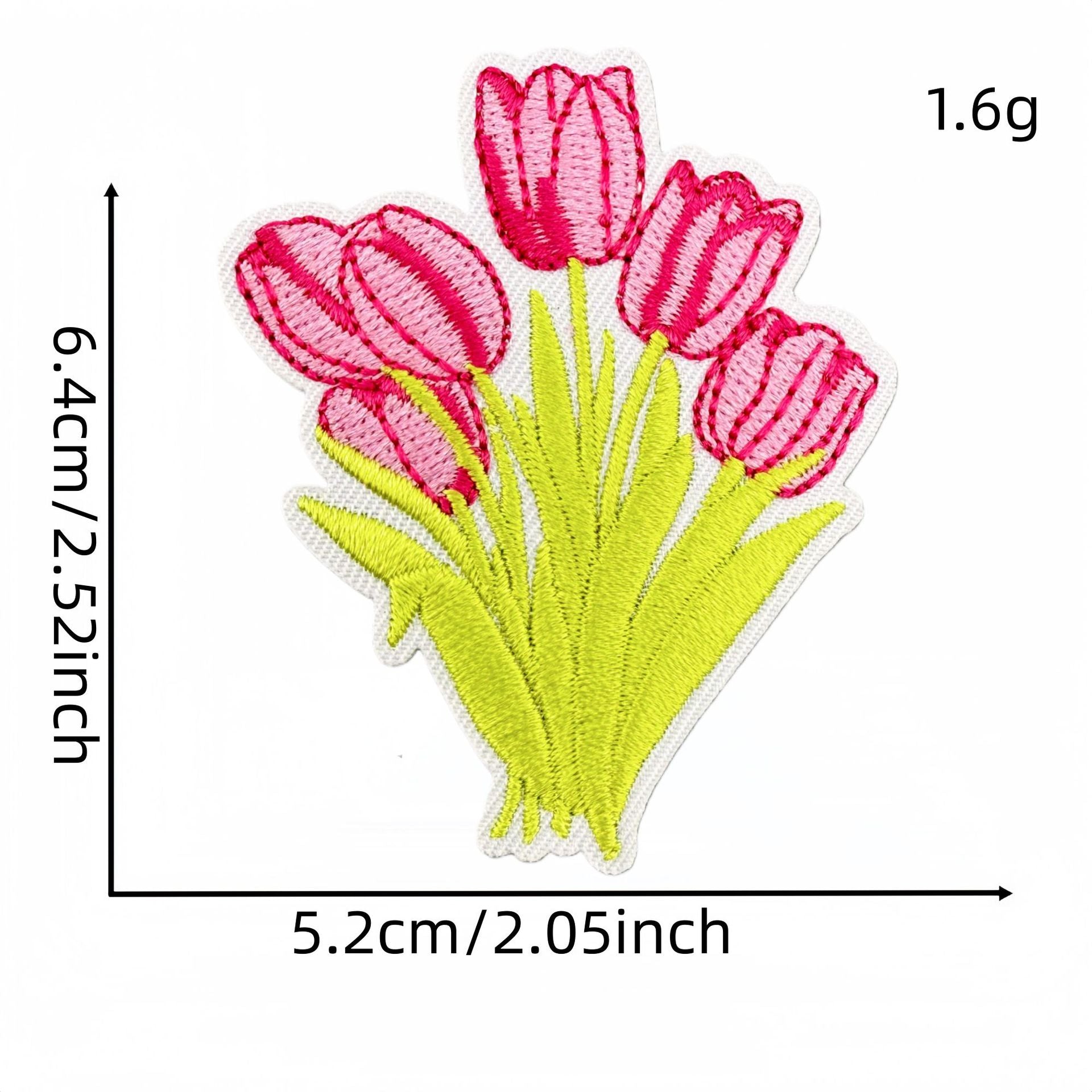 Wholesale Forest Fairy Embroidered Patches Green Macaron Design Iron On Applique Fashion Decorative Gift