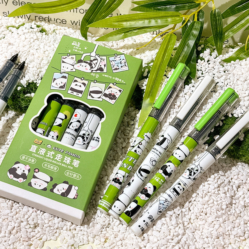 Wholesale Panda Press Plastic Neutral Pen