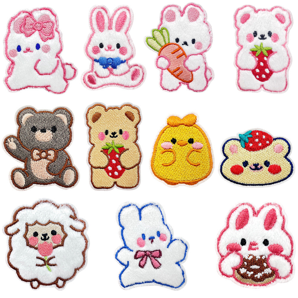 Wholesale Stylish Panda Embroidered Patch Self Adhesive Applique For Coats Trendy Fashion Accessory Boutique Gift For DIY Crafting
